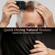 Temporary hair color stick with built-in comb