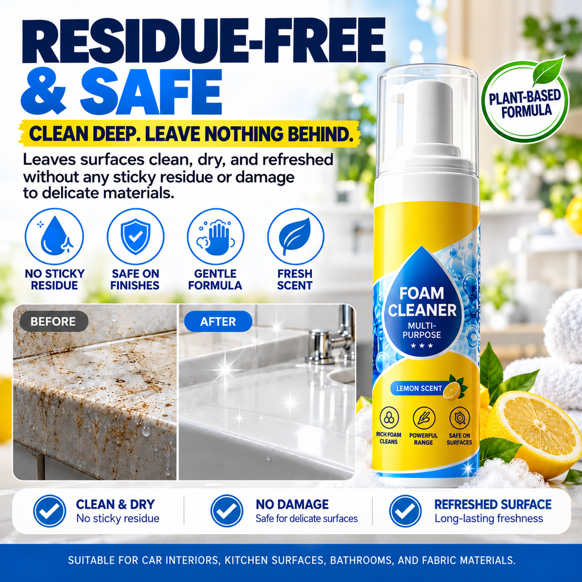🎁 Exclusive Offer | Only 5 Bottles Left — Get an Extra 80% OFF Today on the Powerful Enzyme Foam Cleaner for Stubborn Stains. Grab Yours Before It’s Gone! 🎁
