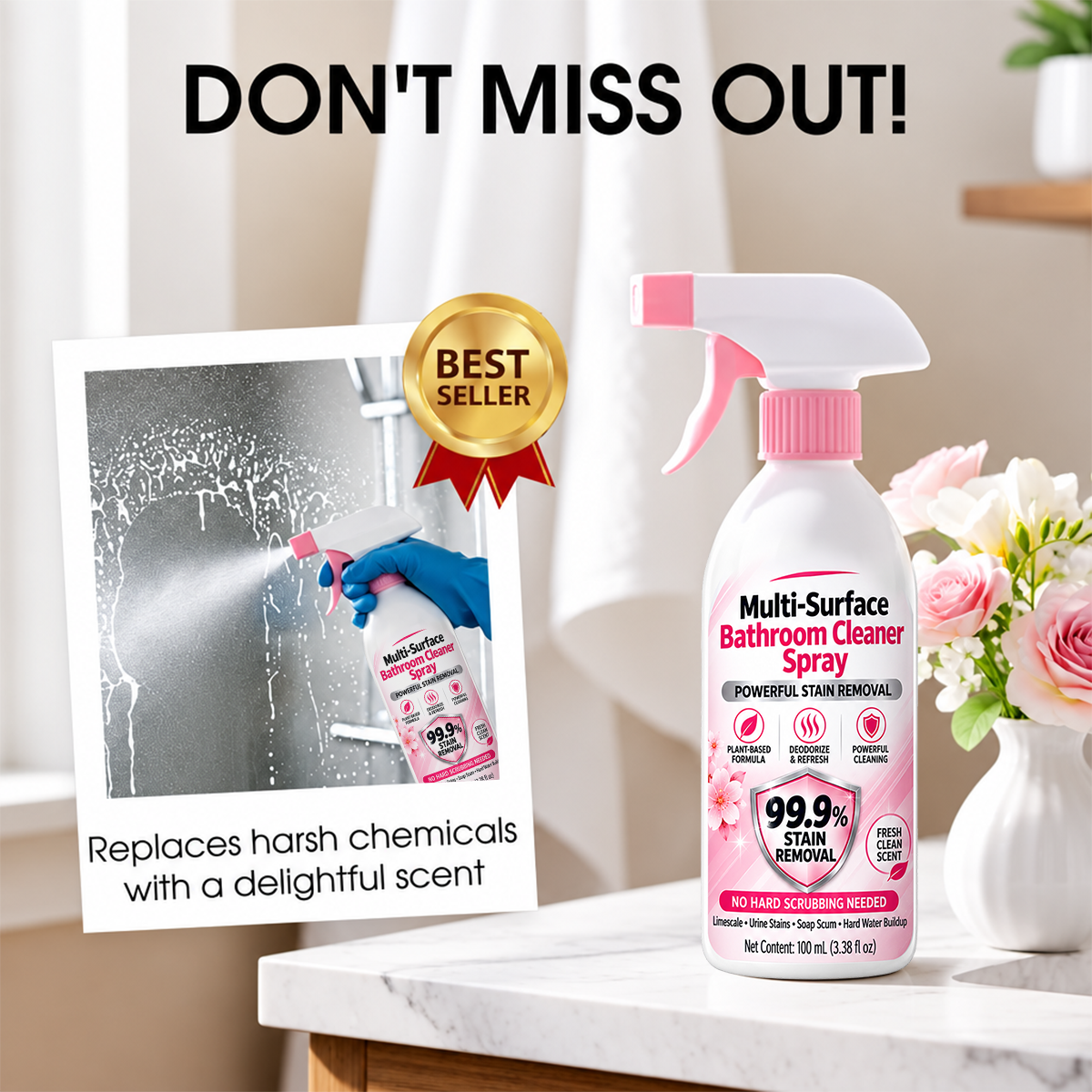 ⏰ Congratulations! You’ve Unlocked an Exclusive Offer — Get an Extra 90% OFF Today on the Multi-Purpose Bathroom Cleaner Spray. Limited-Time Deal, Offer Ends Soon! ⏰