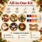 Christmas Diamond Painting Ornament Kit – Sparkling DIY Tree Decorations & Holiday Craft Gift